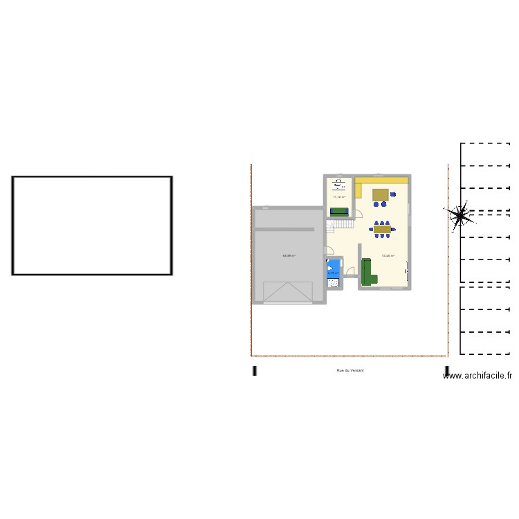 MI 4 180m². Plan de 10 pièces et 222 m2