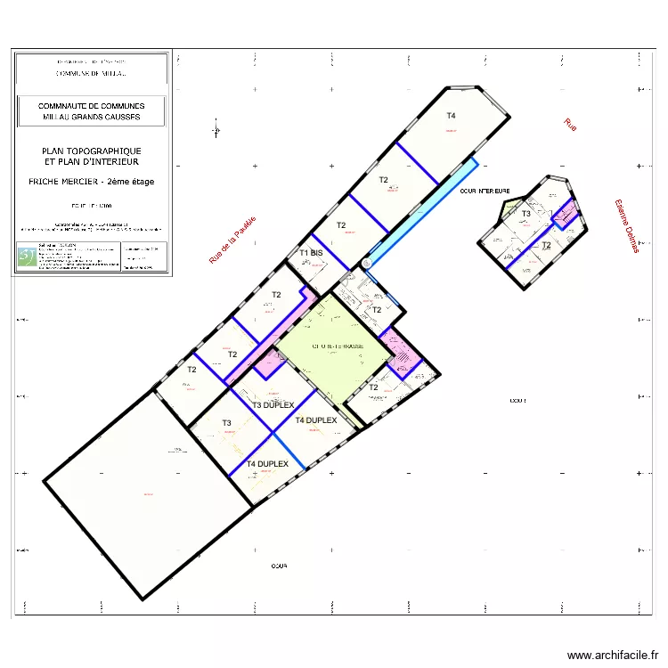 FRICHE MERCIER R+2. Plan de 