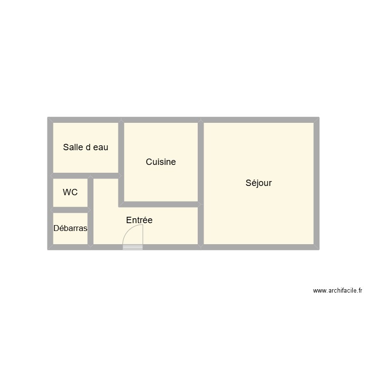 2507 TOURNERY. Plan de 6 pièces et 12 m2