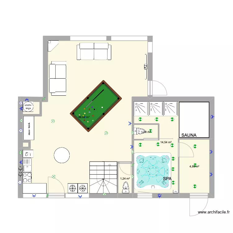 G&icirc;te 2 Extention. Plan de 