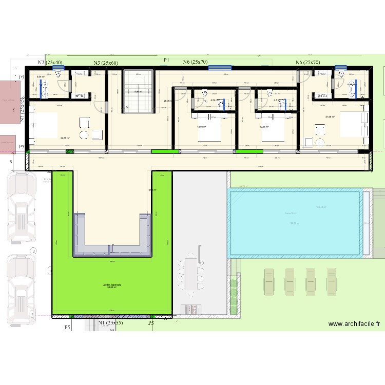 VILLA ALTEA VGP FINAL Villa 1 & 2 Vsp. Plan de 26 pièces et 785 m2