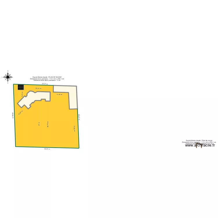 Duprat Marie-claude / PLAN DE MASSE. Plan de 0 pièce et 0 m2