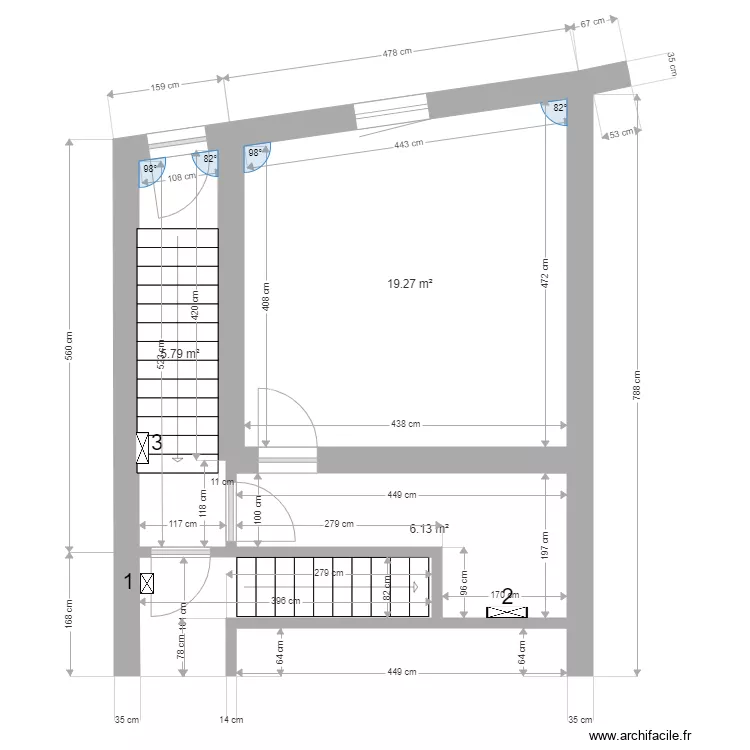 modification entr&eacute;e. Plan de 