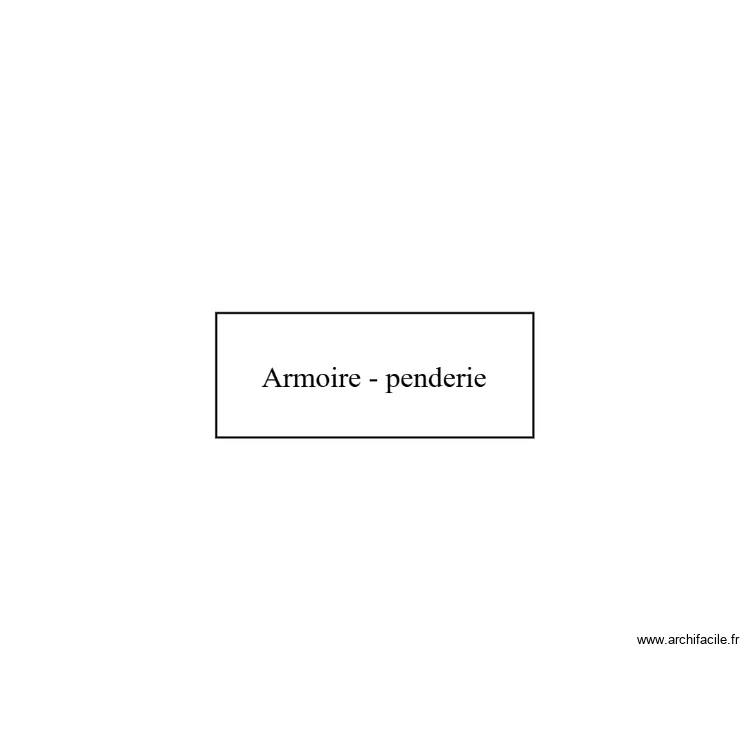 chambre alef. Plan de 