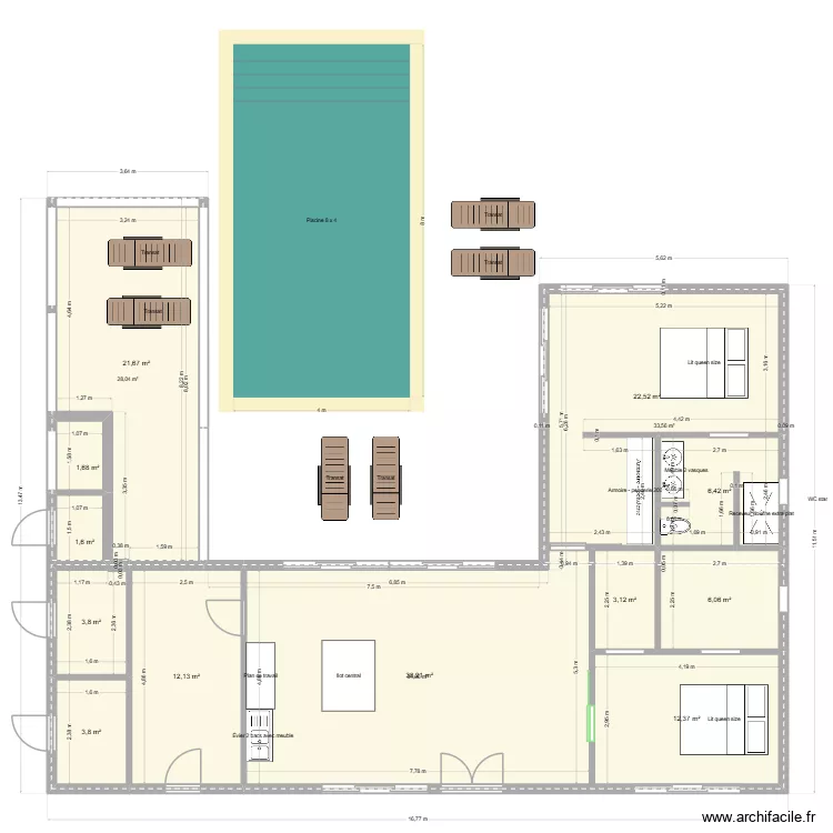 NOSY BE 1. Plan de 12  et 157 m²