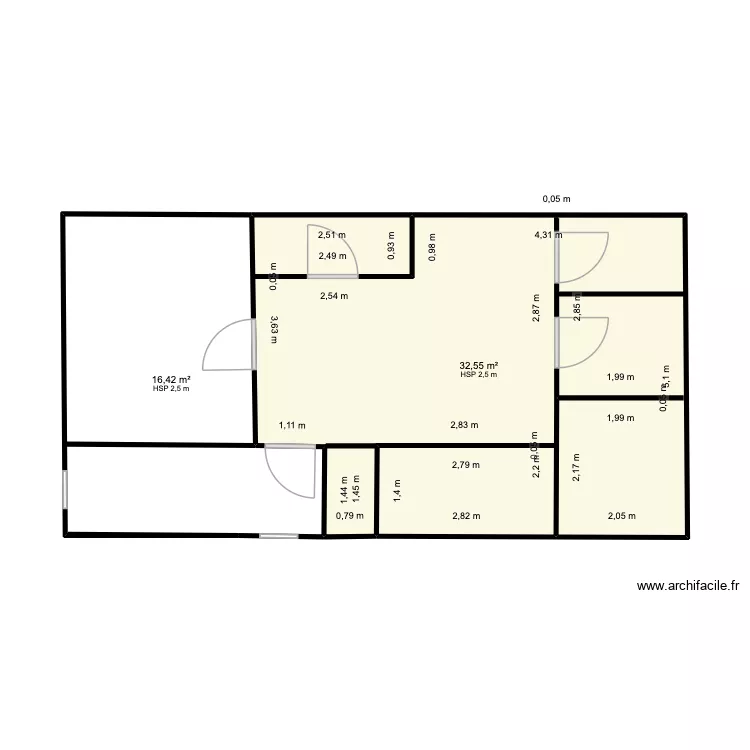 Plan Miagro. Plan de 2 et 49 m² Plan Miagro. Plan de 2 et 49 m²