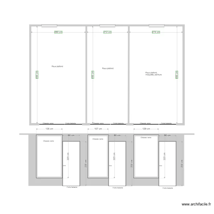 CENTURY 21 COUPE 2 COTE TERRASSE. Plan de 