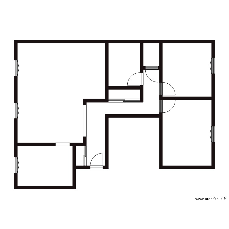 LEGRAND ETAGE 3. Plan de 9 pièces et 82 m2