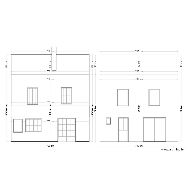 facade maule. Plan de 0 pièce et 0 m2