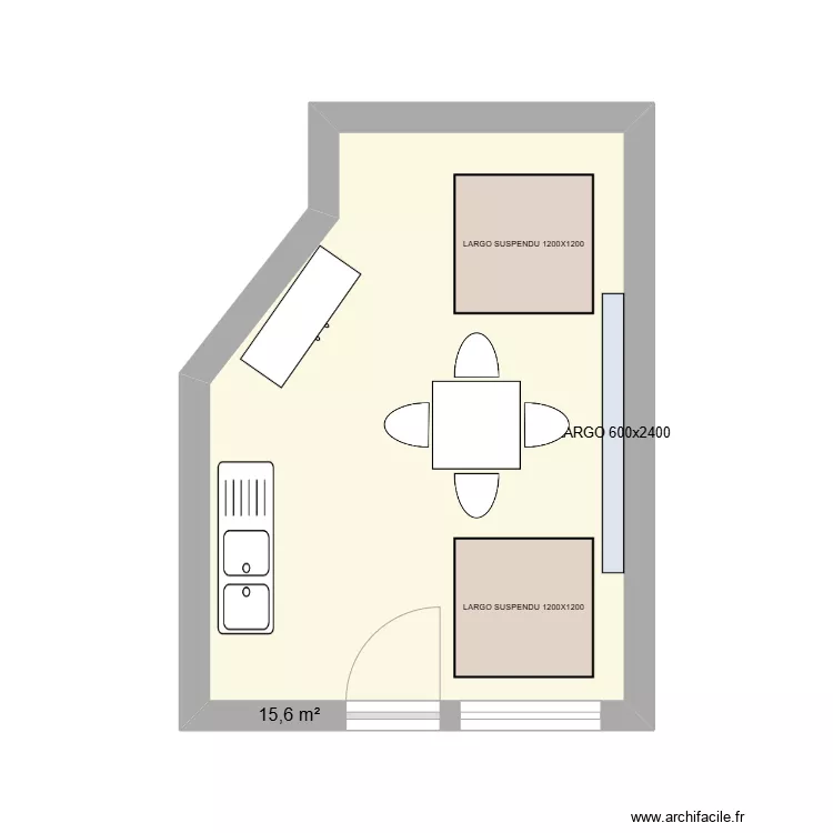 SALLE DE PAUSE 21. Plan de 