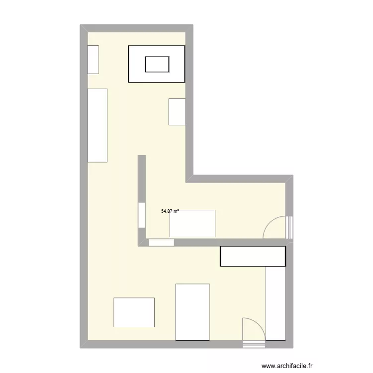 C11. Plan de 1 et 55 m² C11. Plan de 1 et 55 m²