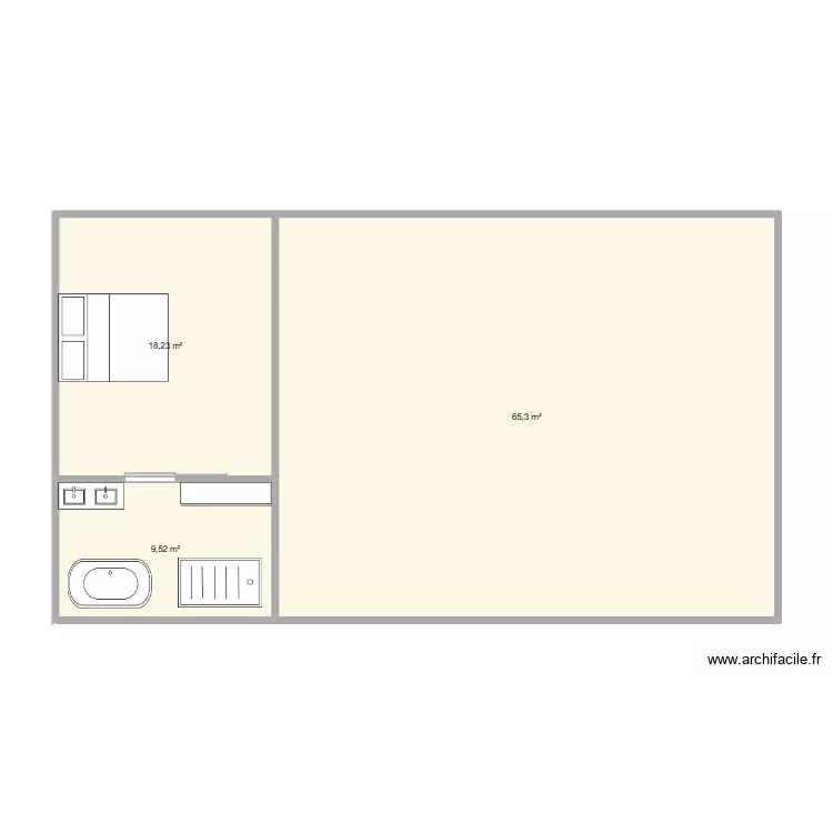 Gatineau. Plan de 3 et 93 m² Gatineau. Plan de 3 et 93 m²