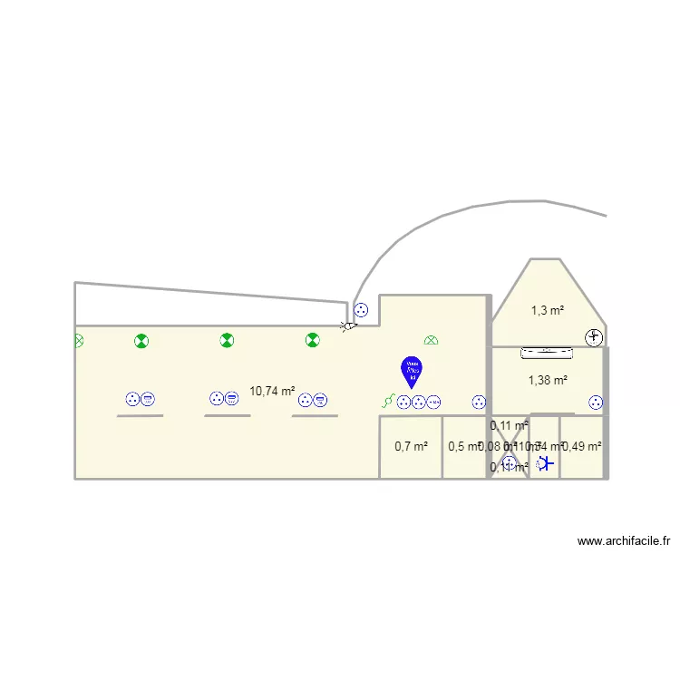 Projet cuisine d'&eacute;t&eacute; 2 (plan 2d). Plan de 
