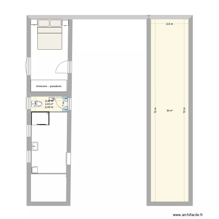 Maison Martinique. Plan de 2 et 32 m² Maison Martinique. Plan de 2 et 32 m²