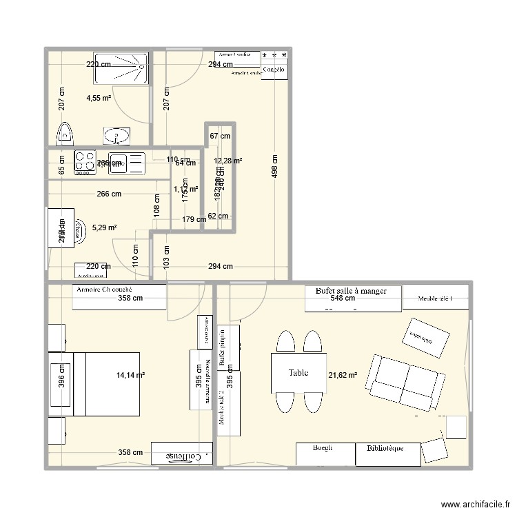 Pièce 2 Charpillot. Plan de 0 pièce et 0 m2
