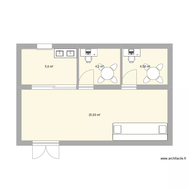 école vision. Plan de 4 et 35 m² école vision. Plan de 4 et 35 m²