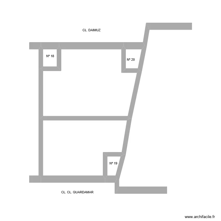 GANDIA-LINDES. Plan de 5  et 15 m²
