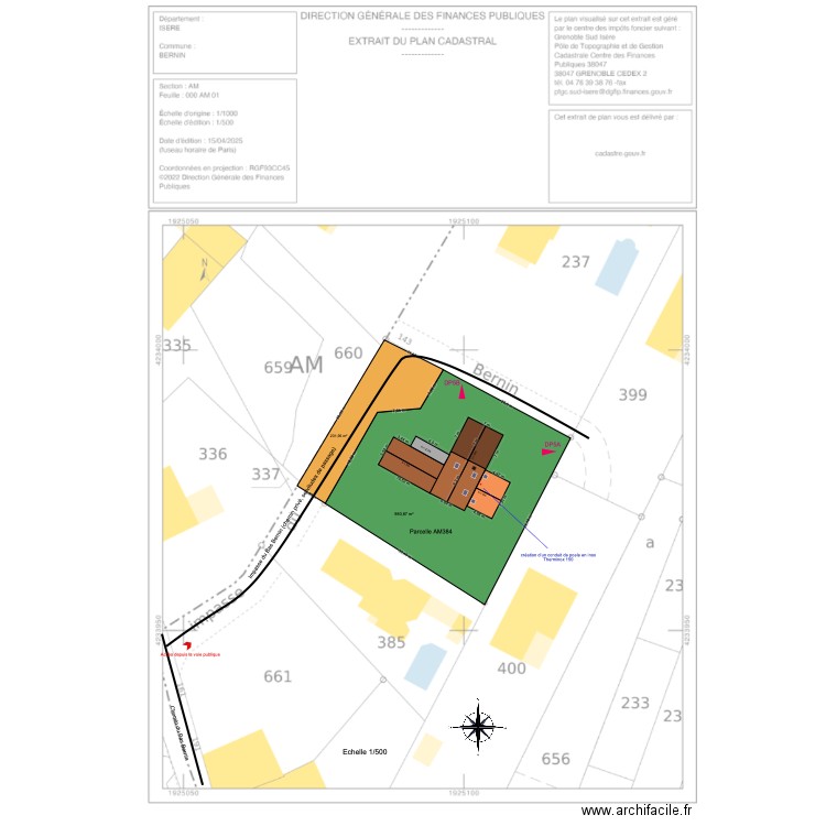 plan de masse 40 imp 2. Plan de 0 pièce et 0 m2