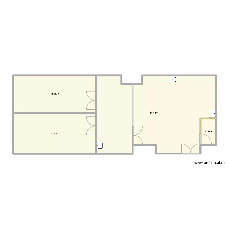 LABI HISTO. Plan de 4  et 86 m²