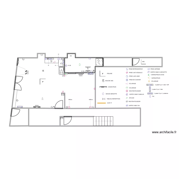 plans studio ELECTRIQUE. Plan de 