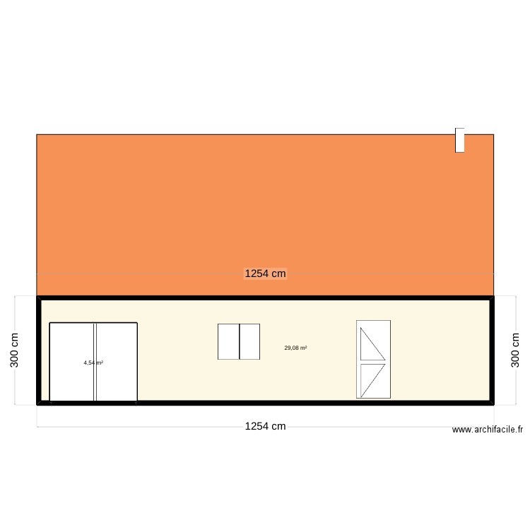facade. Plan de 0 pièce et 0 m2
