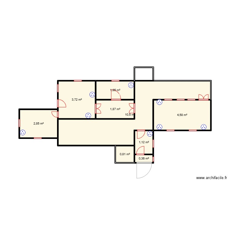 circuit des prises Maternité DJIGBIO. Plan de 0 pièce et 0 m2