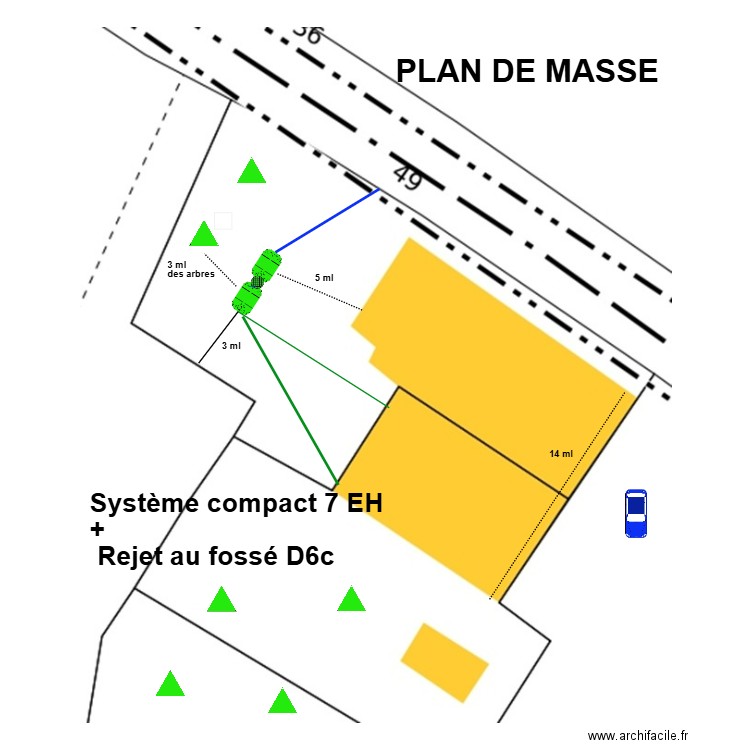 Le Bouedec. Plan de 0 pièce et 0 m2