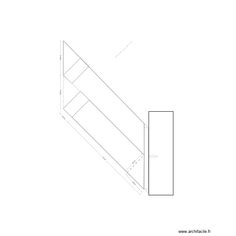 Plaque de platre. Plan de 