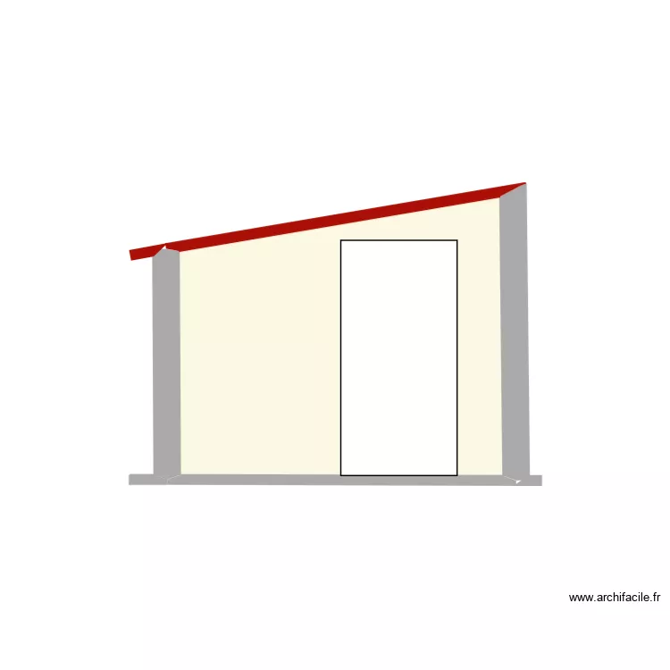 vue de cote. Plan de 1 et 5 m² vue de cote. Plan de 1 et 5 m²