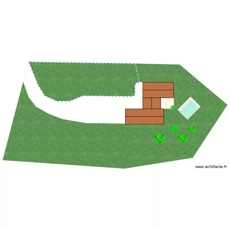 implantation piscine demande travaux. Plan de 