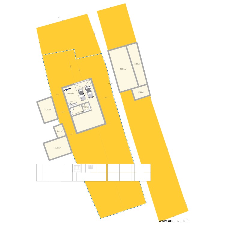 Hommarting_001. Plan de 18 pièces et 702 m2