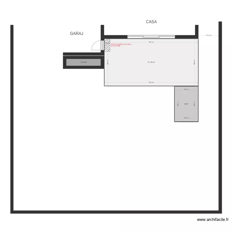 PLAN DALE BETON SI TREAPTA. Plan de 