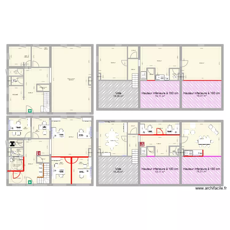 frejus v3. Plan de 46 pièces et 436 m²