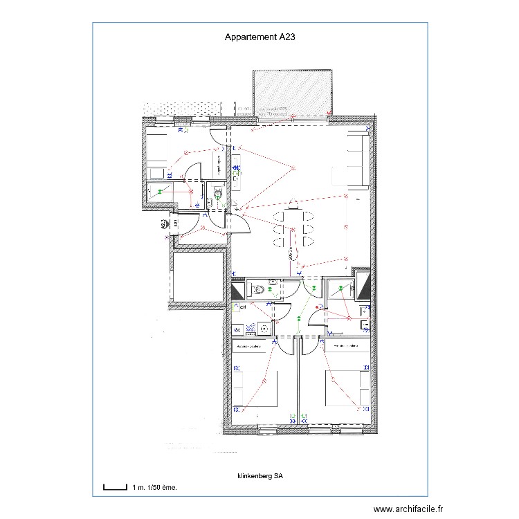 appartement A23 copie. Plan de 0 pièce et 0 m2
