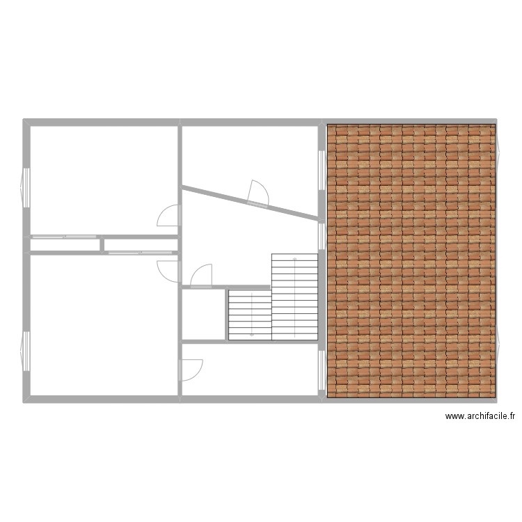 wnn r+1. Plan de 8 pièces et 170 m2