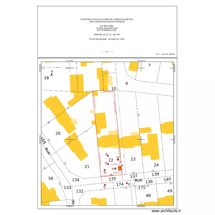 DP 2 SCI BELAIR. Plan de 