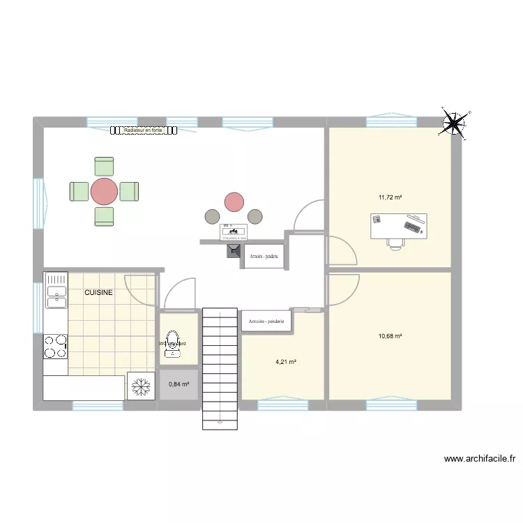 Cransac. Plan de 6 Pièces et 39 m² Cransac. Plan de 6 Pièces et 39 m²