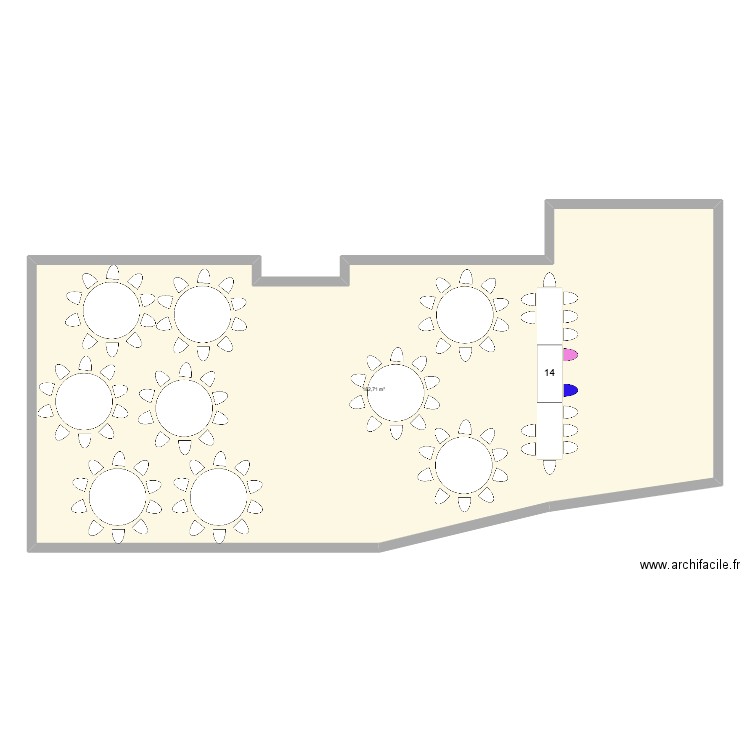 Plan 2. Plan de 1 pièce et 183 m2