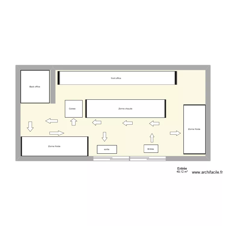 AdOC. Plan de 1  et 49 m²
