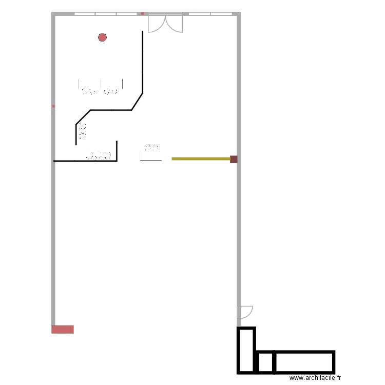 casting implantation Leclerc. Plan de 0 pièce et 0 m2