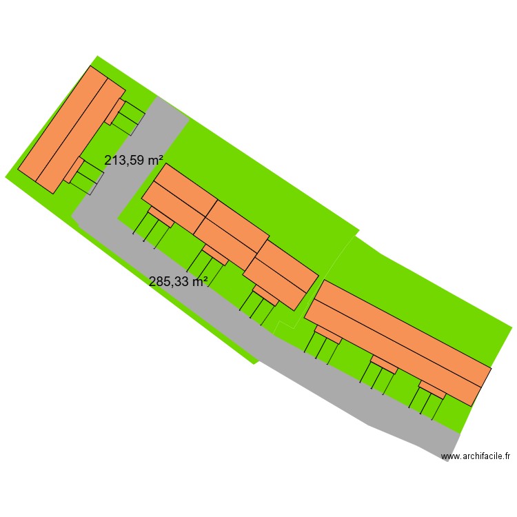 Gellainville. Plan de 3 pièces et 795 m2