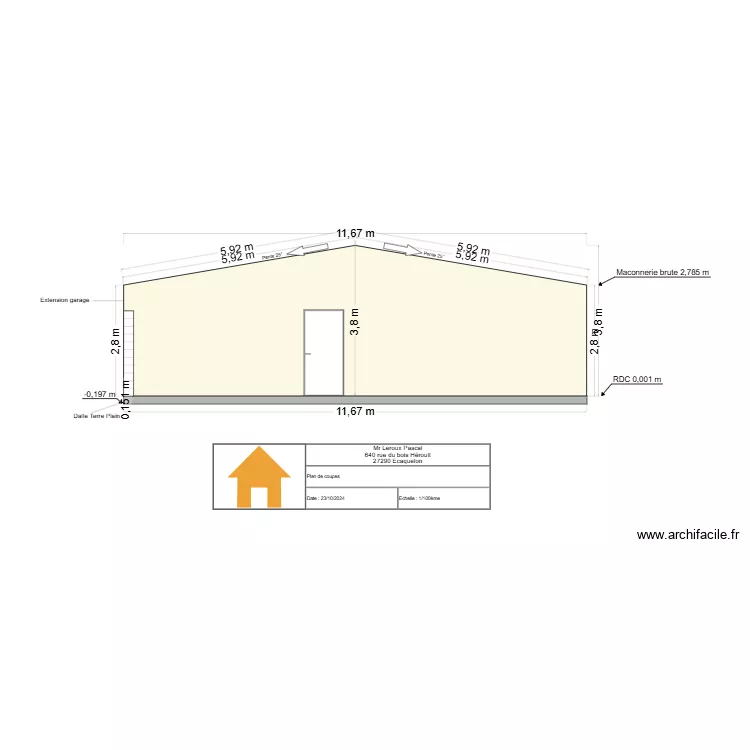 pascal leroux plan de coupe. Plan de 