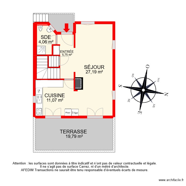 BI 28548. Plan de 23 pièces et 209 m2