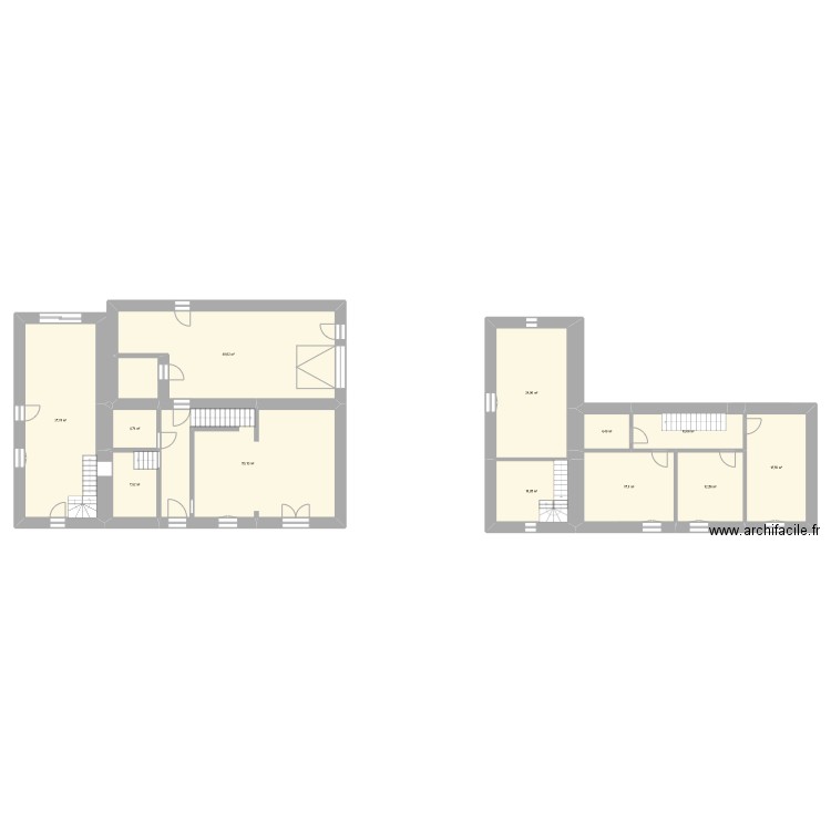 Maison Gersac. Plan de 12 pièces et 249 m2