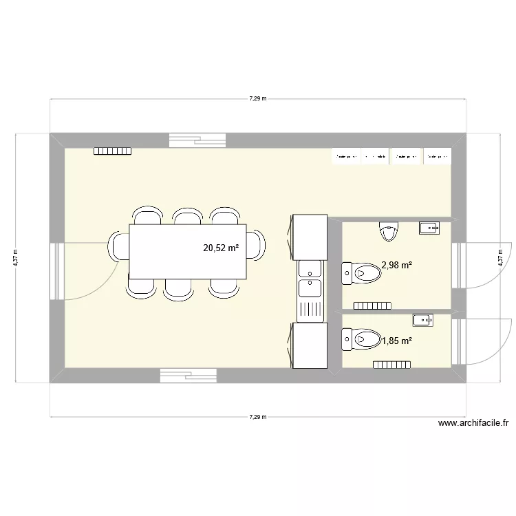 base de vie. Plan de 