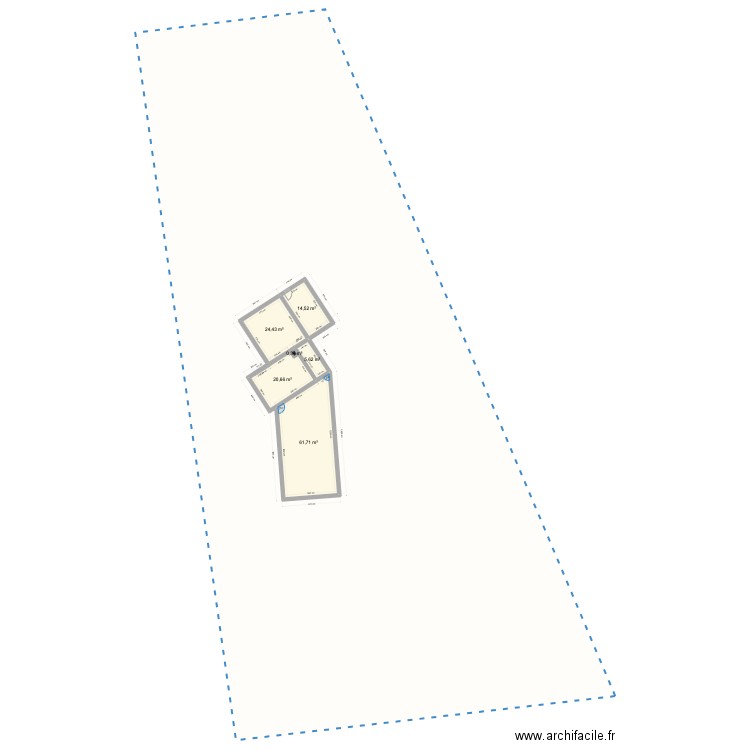 Andreas. Plan de 6 pièces et 127 m2