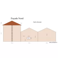 Fa&ccedil;ade nord apr&egrave;s travaux