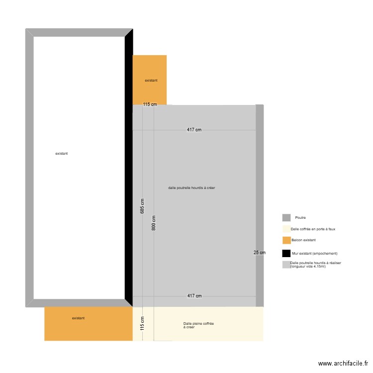 TERRASSE VILLA ST FE. Plan de 1 pièce et 28 m2