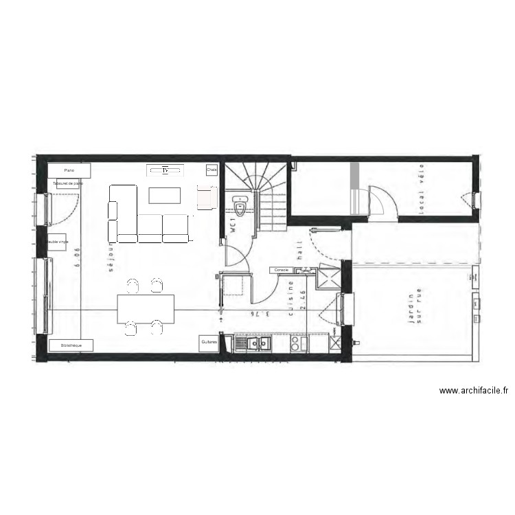 Salon. Plan de 0 pièce et 0 m2
