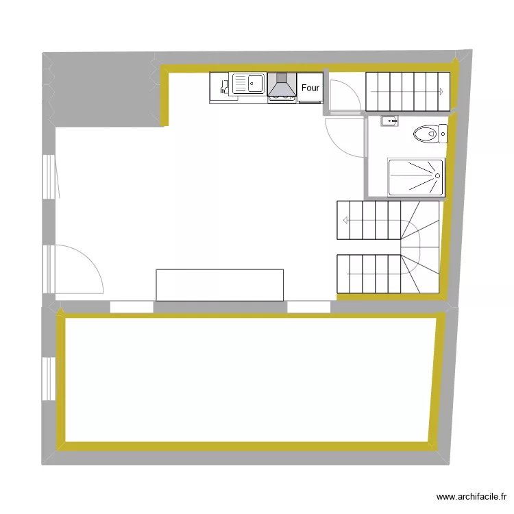 SCHMITT - RDCH - meubles cuisine. Plan de 